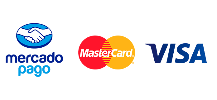 Medios de pago: Mercado Pago, MasterCard y Visa